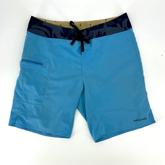 Patagonia board/Swim Shorts blue/camouflage size 34 - Picture 8 of 9
